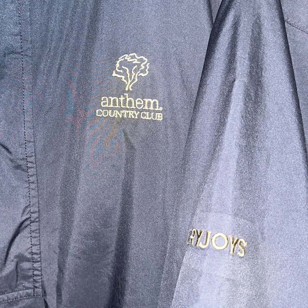 Black Dryjoys Waterproof Rain wear short sleeve Packable golf jacket-L Anthem AZ